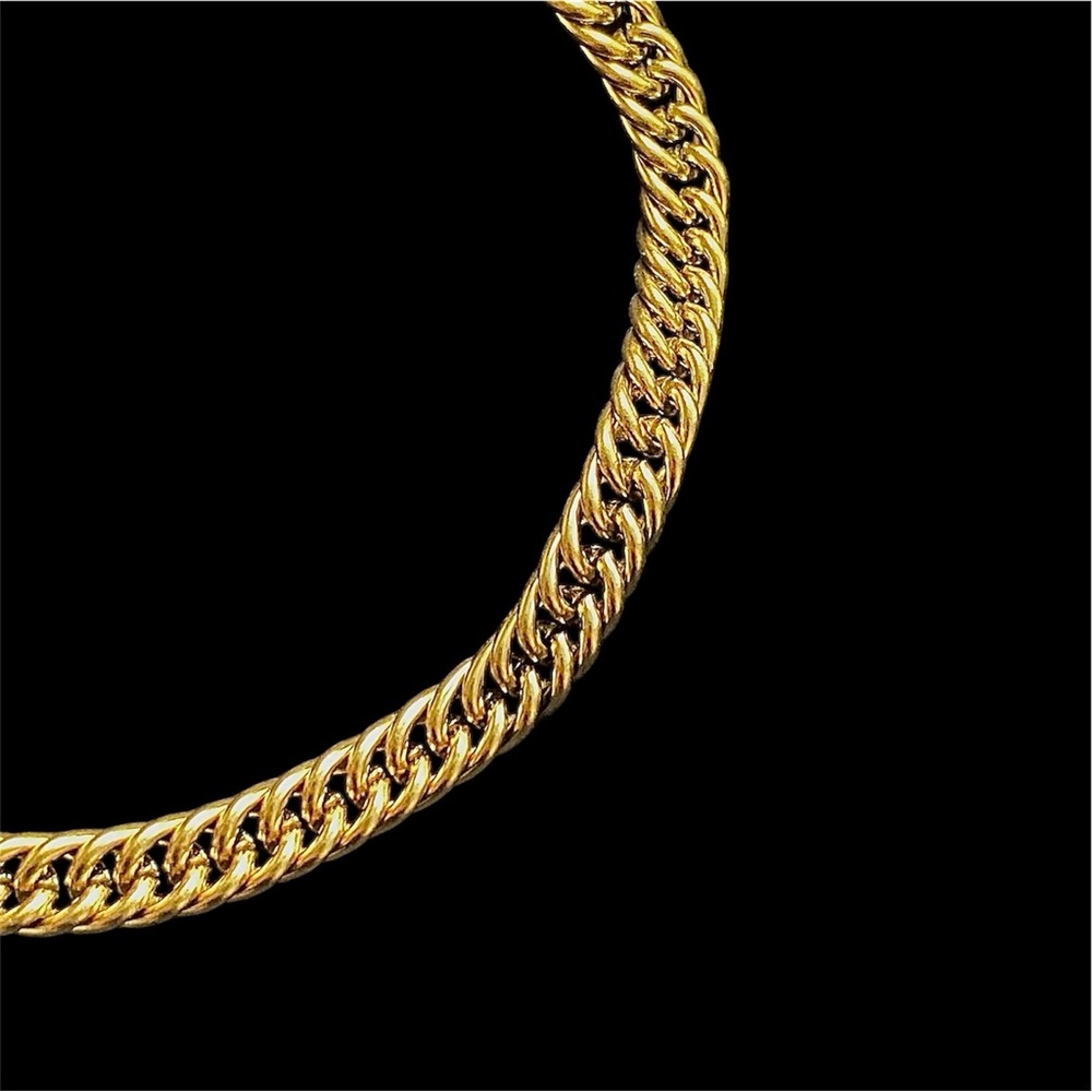 18k gold plated curb 8.3 inch long and 5mm width- Gold - Final price! - Picture 2 of 3